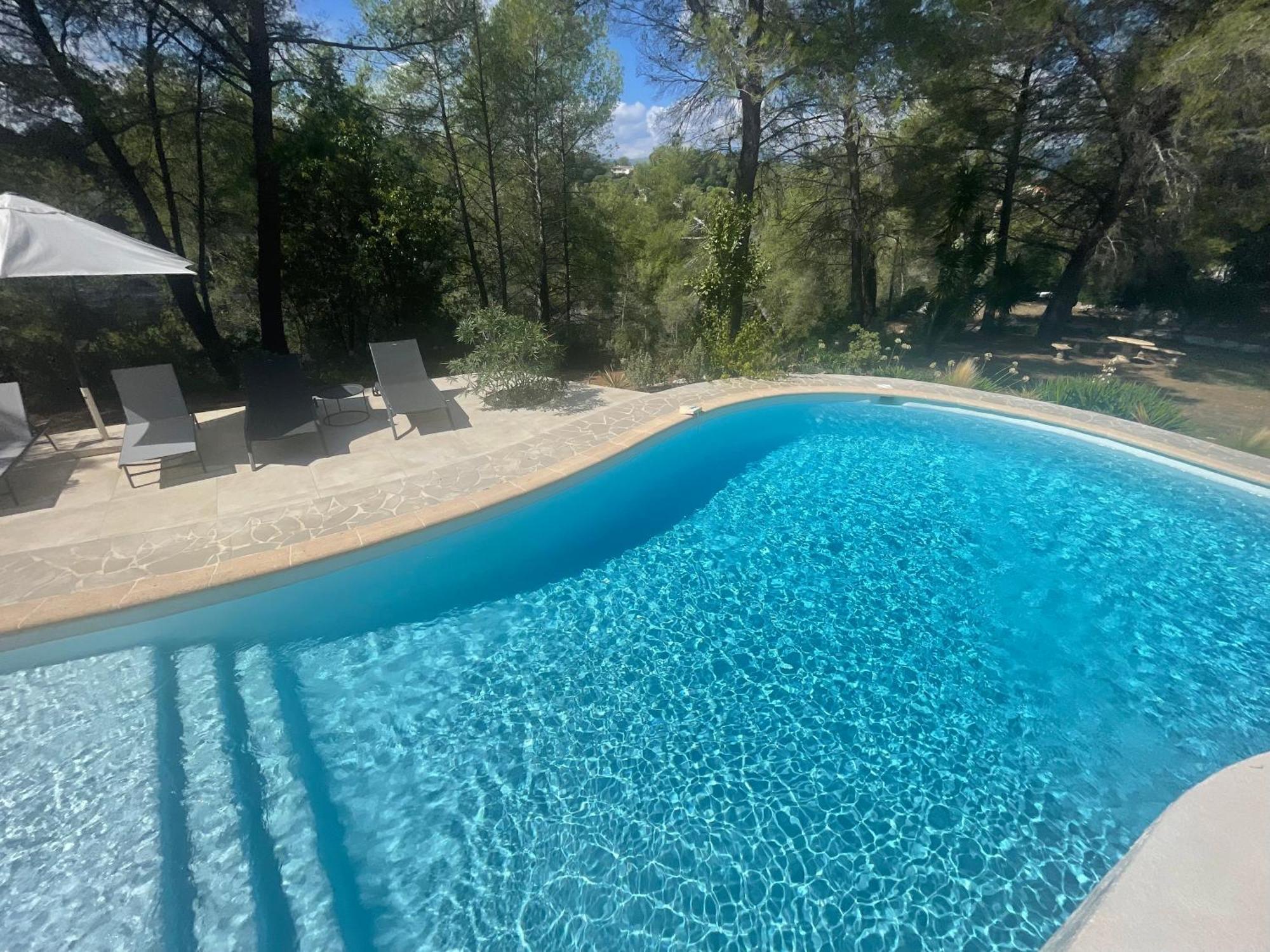 La Villa Des Carriers- Maison Avec Piscine Proche Mer Roquefort Les Pins Eksteriør billede
