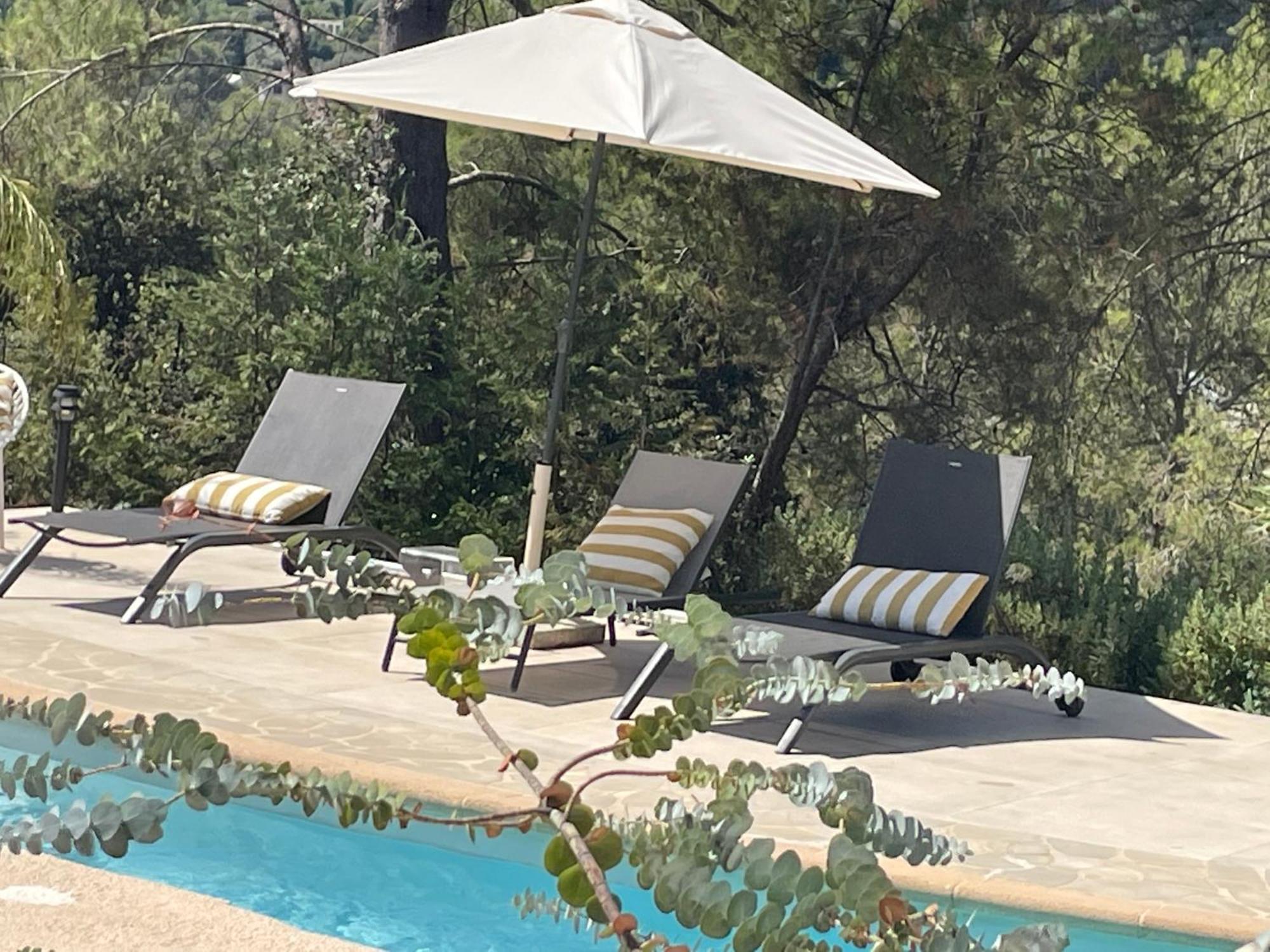 La Villa Des Carriers- Maison Avec Piscine Proche Mer Roquefort Les Pins Eksteriør billede