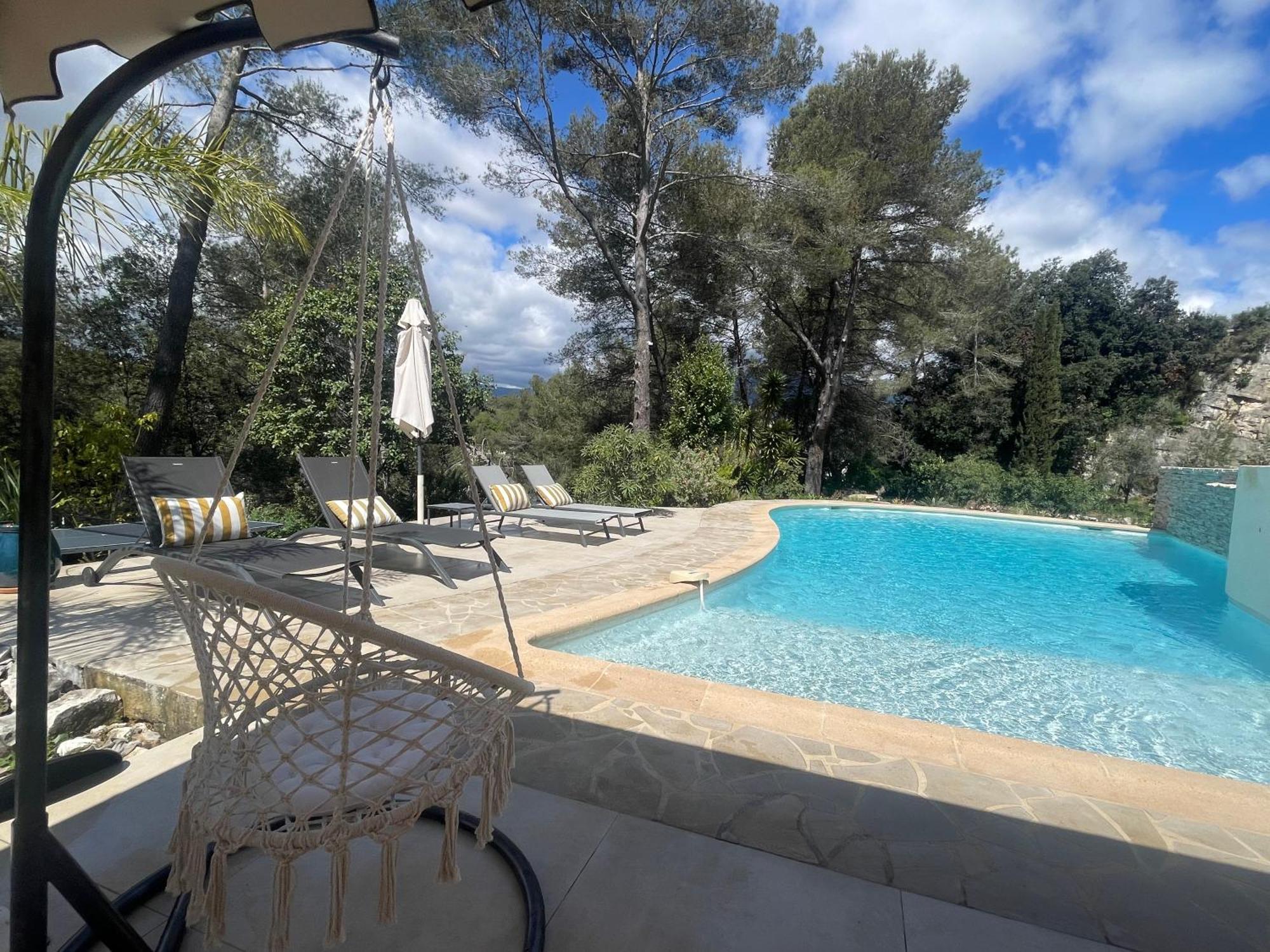 La Villa Des Carriers- Maison Avec Piscine Proche Mer Roquefort Les Pins Eksteriør billede