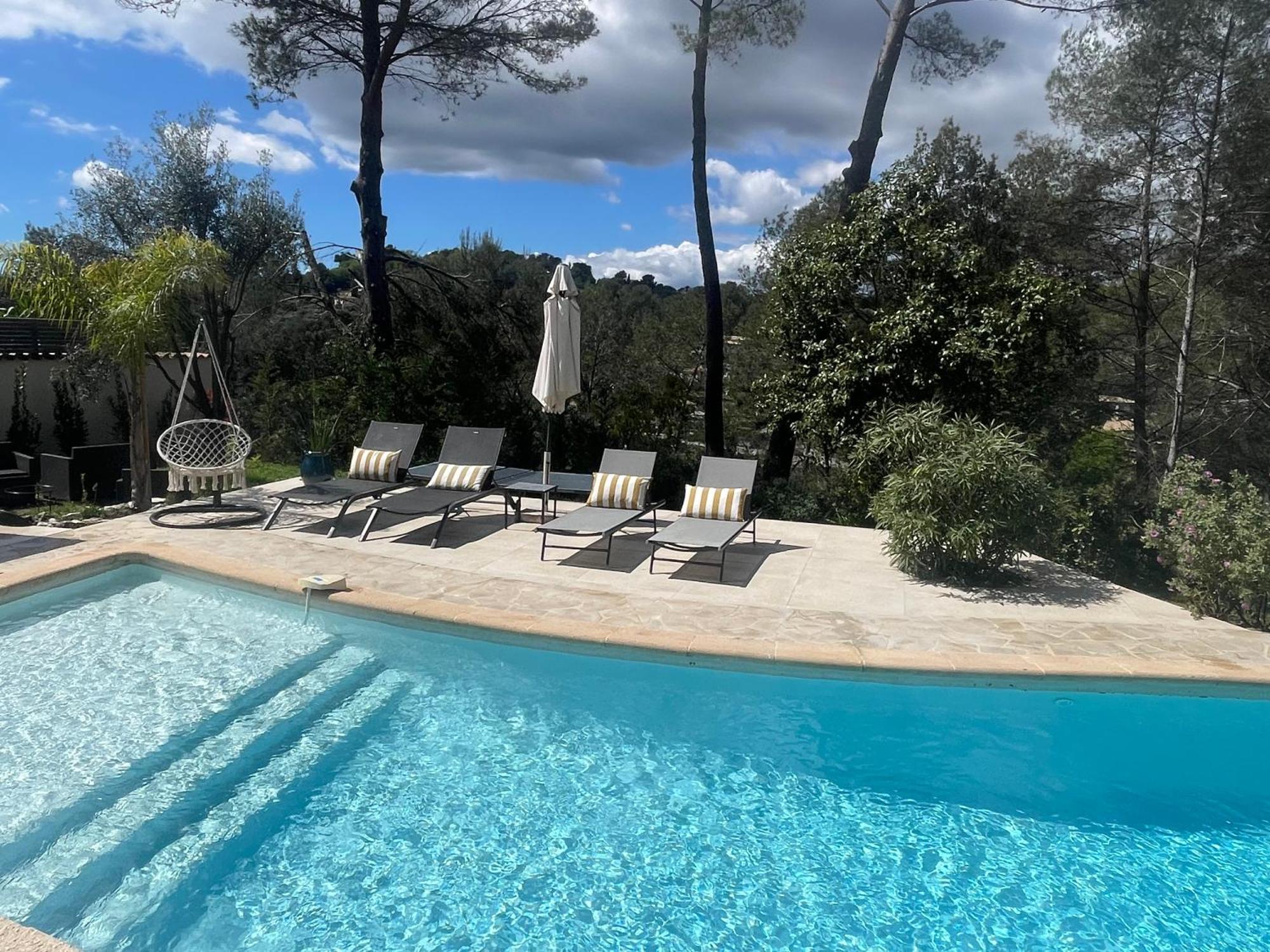 La Villa Des Carriers- Maison Avec Piscine Proche Mer Roquefort Les Pins Eksteriør billede